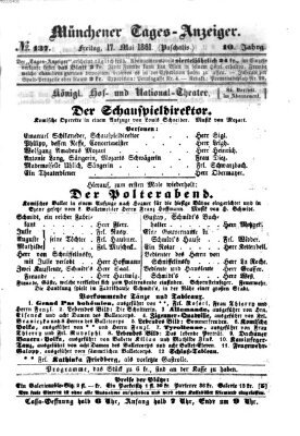 Münchener Tages-Anzeiger Freitag 17. Mai 1861