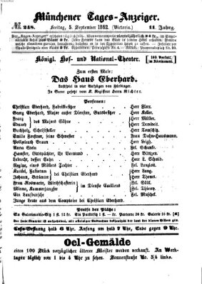 Münchener Tages-Anzeiger Freitag 5. September 1862