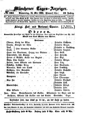 Münchener Tages-Anzeiger Donnerstag 14. Mai 1863
