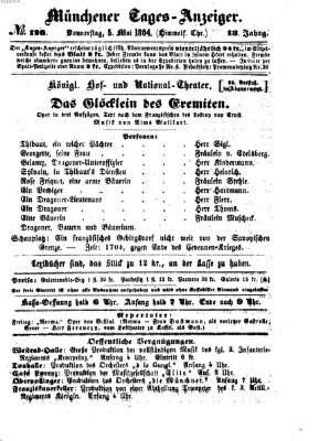 Münchener Tages-Anzeiger Donnerstag 5. Mai 1864