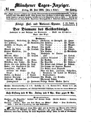 Münchener Tages-Anzeiger Freitag 24. Juni 1864