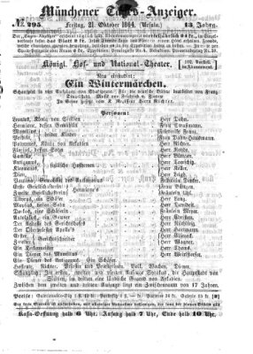 Münchener Tages-Anzeiger Freitag 21. Oktober 1864