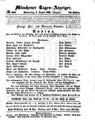 Münchener Tages-Anzeiger Donnerstag 3. August 1865