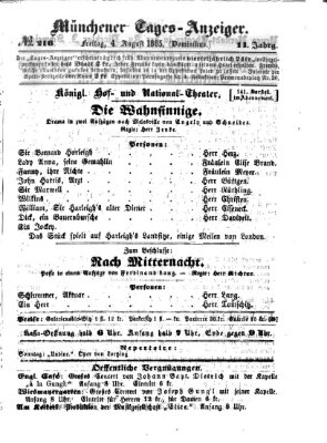 Münchener Tages-Anzeiger Freitag 4. August 1865
