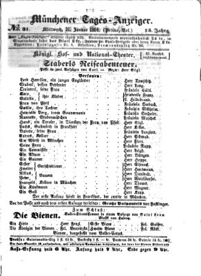 Münchener Tages-Anzeiger Mittwoch 31. Januar 1866
