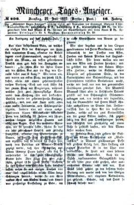 Münchener Tages-Anzeiger Samstag 27. Juli 1867