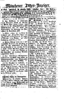 Münchener Tages-Anzeiger Mittwoch 16. Oktober 1867
