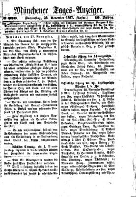 Münchener Tages-Anzeiger Donnerstag 28. November 1867