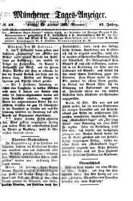 Münchener Tages-Anzeiger Freitag 21. Februar 1868