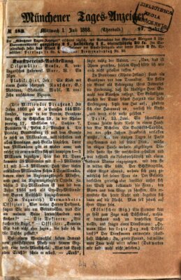 Münchener Tages-Anzeiger Mittwoch 1. Juli 1868