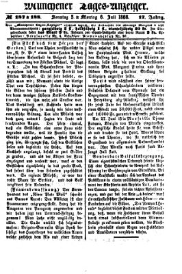 Münchener Tages-Anzeiger Montag 6. Juli 1868