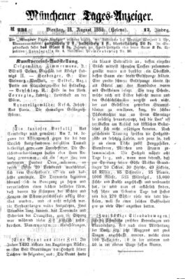 Münchener Tages-Anzeiger Dienstag 18. August 1868