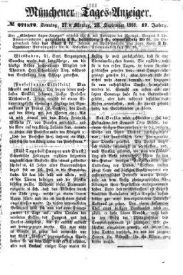Münchener Tages-Anzeiger Montag 28. September 1868