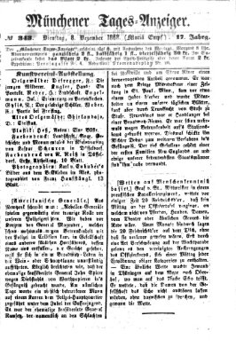 Münchener Tages-Anzeiger Dienstag 8. Dezember 1868