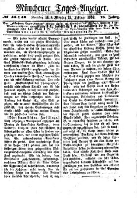 Münchener Tages-Anzeiger Sonntag 14. Februar 1869