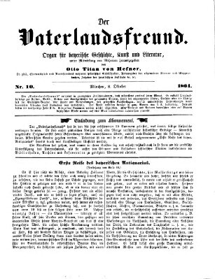 Der Vaterlandsfreund (Münchener Omnibus) Samstag 8. Oktober 1864