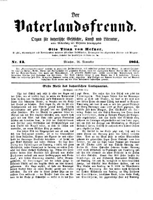 Der Vaterlandsfreund (Münchener Omnibus) Samstag 26. November 1864
