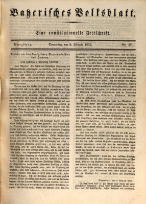 Bayerisches Volksblatt Donnerstag 9. Februar 1832