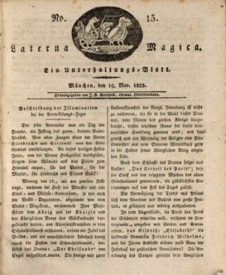 Laterna magica Mittwoch 19. November 1823