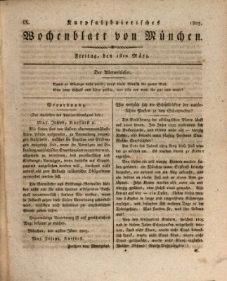 Kurpfalzbaierisches Wochenblatt von München (Kurpfalzbaierisches Wochenblatt)