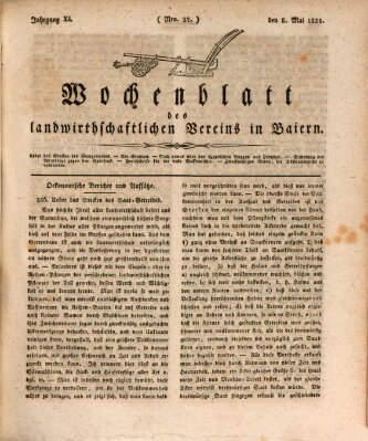 Wochenblatt des Landwirtschaftlichen Vereins in Bayern Dienstag 8. Mai 1821