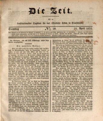Die Zeit Samstag 21. April 1832