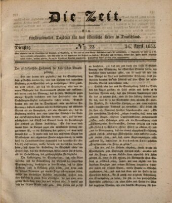 Die Zeit Dienstag 24. April 1832