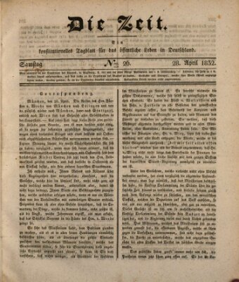 Die Zeit Samstag 28. April 1832