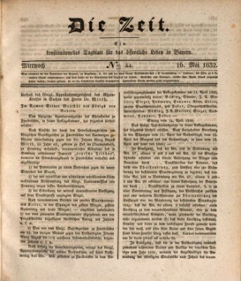 Die Zeit Mittwoch 16. Mai 1832