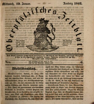 Oberpfälzisches Zeitblatt (Amberger Tagblatt) Mittwoch 19. Januar 1842