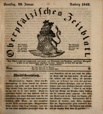 Oberpfälzisches Zeitblatt (Amberger Tagblatt) Samstag 29. Januar 1842