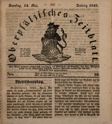 Oberpfälzisches Zeitblatt (Amberger Tagblatt) Samstag 14. Mai 1842