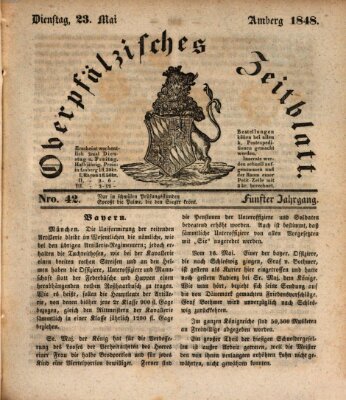 Oberpfälzisches Zeitblatt (Amberger Tagblatt) Dienstag 23. Mai 1848
