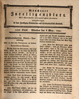Münchner Intelligenzblatt Samstag 8. Mai 1790