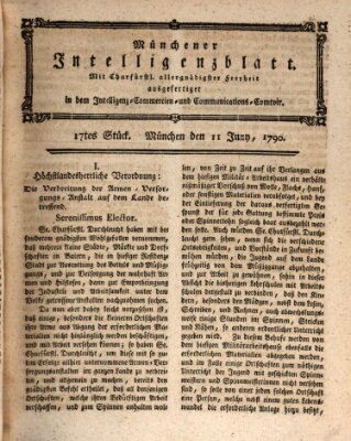 Münchner Intelligenzblatt Freitag 11. Juni 1790