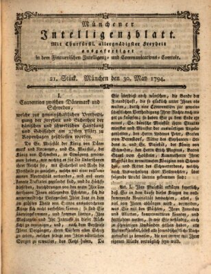 Münchner Intelligenzblatt Freitag 30. Mai 1794