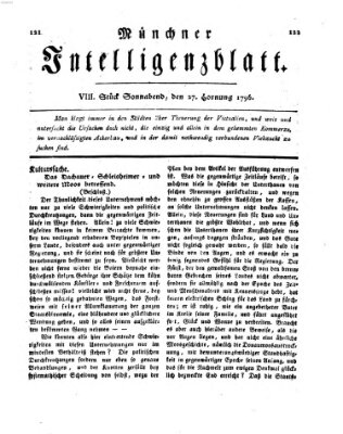 Münchner Intelligenzblatt Samstag 27. Februar 1796