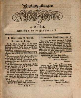 Aschaffenburger Wochenblatt (Aschaffenburger Zeitung) Mittwoch 19. Januar 1825
