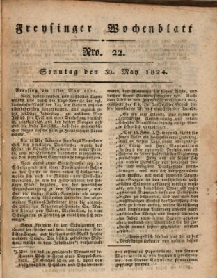 Freisinger Wochenblatt Sonntag 30. Mai 1824