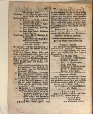 Freisinger Wochenblatt Sonntag 1. Januar 1843