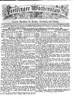 Freisinger Wochenblatt Freitag 19. Januar 1866