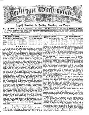 Freisinger Wochenblatt Sonntag 6. Mai 1866
