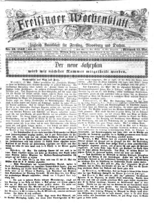 Freisinger Wochenblatt Mittwoch 15. Mai 1867