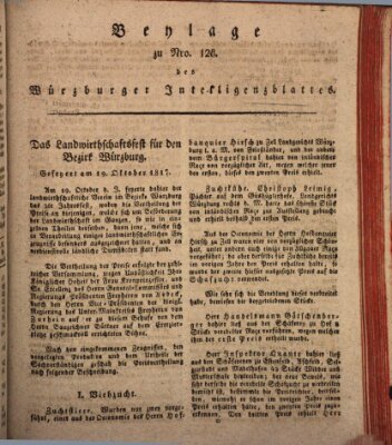 Königlich-baierisches Intelligenzblatt für das Großherzogthum Würzburg (Würzburger Intelligenzblatt) Dienstag 25. November 1817