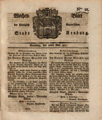 Wochenblatt der Königlich Baierischen Stadt Neuburg (Neuburger Wochenblatt)