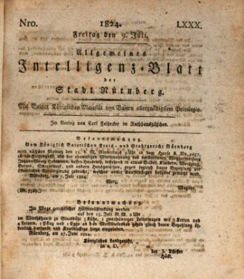 Allgemeines Intelligenz-Blatt der Stadt Nürnberg Freitag 9. Juli 1824