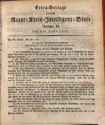 Königlich Bayerisches Intelligenzblatt für den Rezat-Kreis (Ansbacher Intelligenz-Zeitung) Mittwoch 21. Oktober 1835