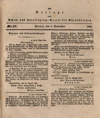 Amts- und Intelligenzblatt des Königlich Bayerischen Rheinkreises (Königlich bayerisches Amts- und Intelligenzblatt für die Pfalz)