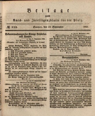 Königlich bayerisches Amts- und Intelligenzblatt für die Pfalz