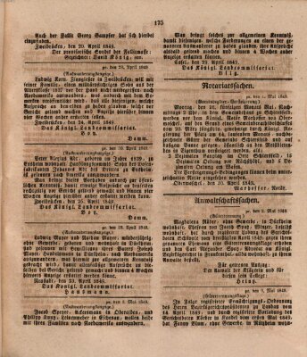 Königlich bayerisches Amts- und Intelligenzblatt für die Pfalz Samstag 7. Juli 1849